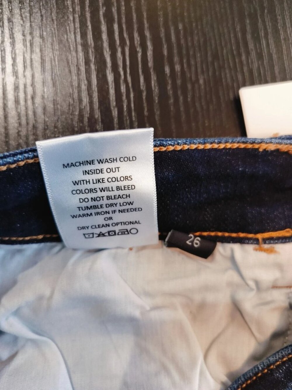 Flying Monkey Black Label Jeans Women's Size 26 Dark Wash Straight Stretch NWT - Picture 11 of 11